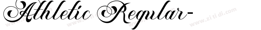 Athletic Regular字体转换